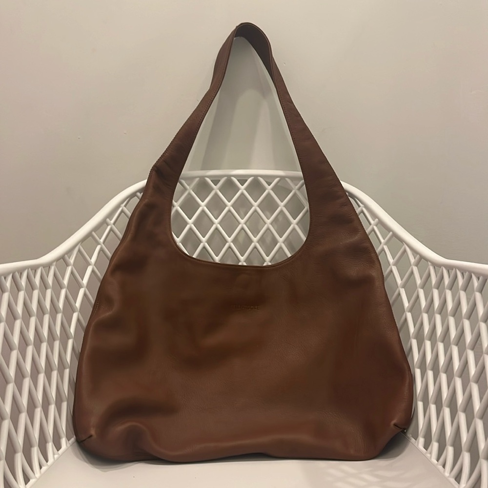 Kelly-Tooke Brown Large Shoulder Hobo Bag
